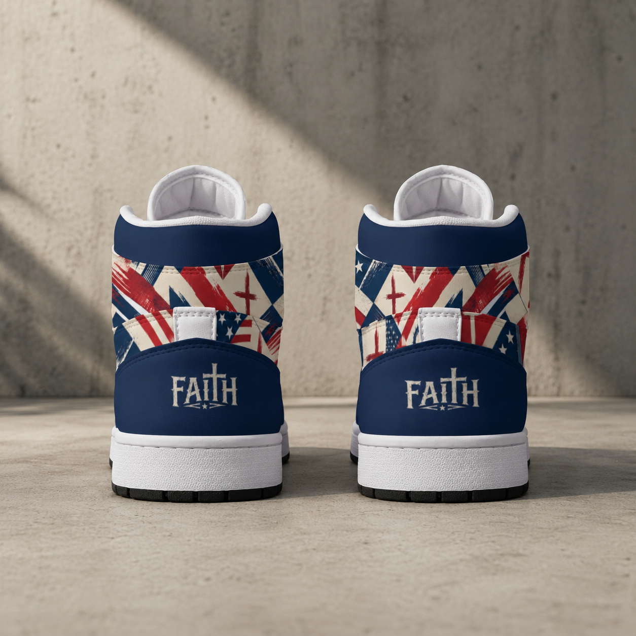 Faith Freedom - Men's Synthetic Leather Stitching Shoes