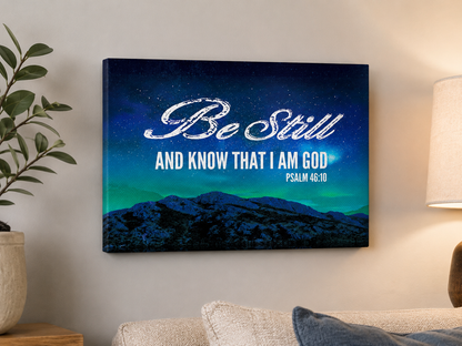 Psalm 46:10 Canvas Wall Art