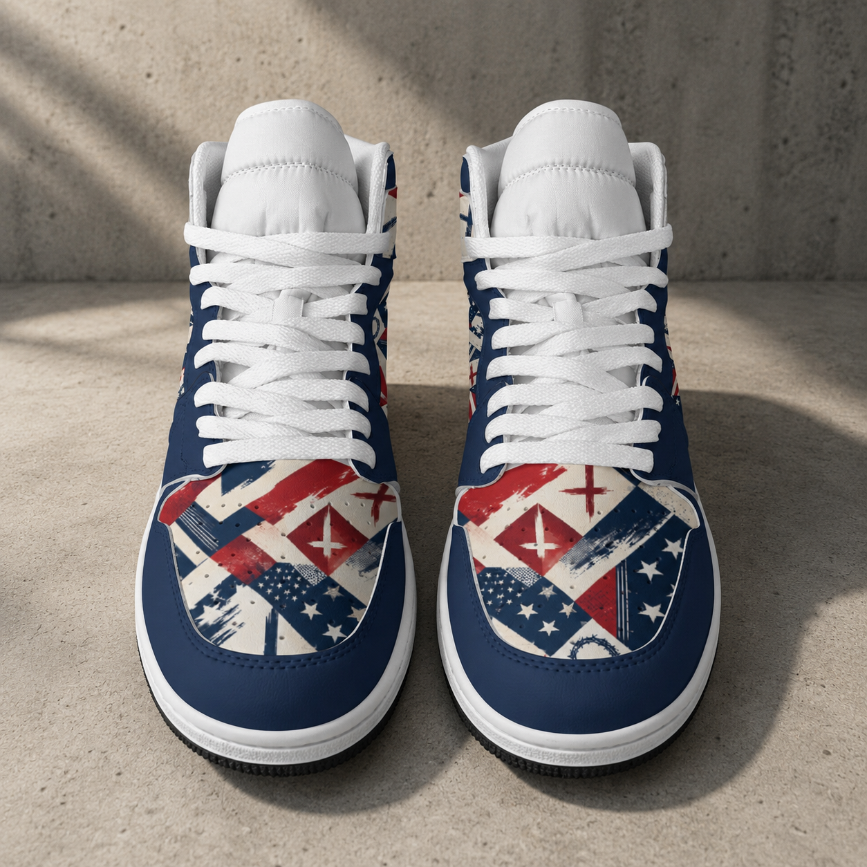 Faith Freedom - Men's Synthetic Leather Stitching Shoes