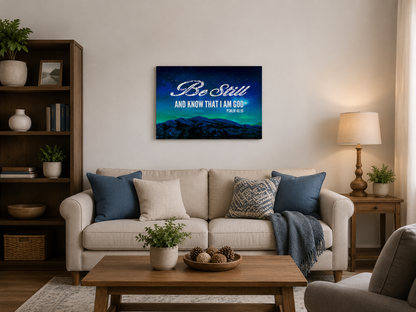Psalm 46:10 Canvas Wall Art