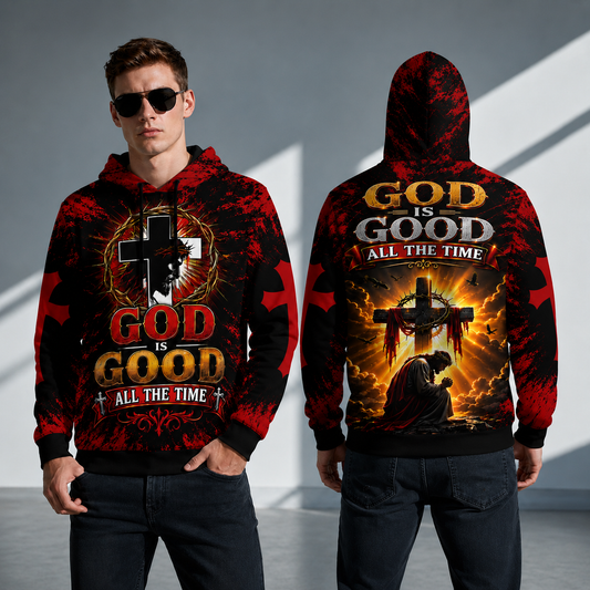 God Is Good All The Time Christian-Crown of Thorns Hoodie