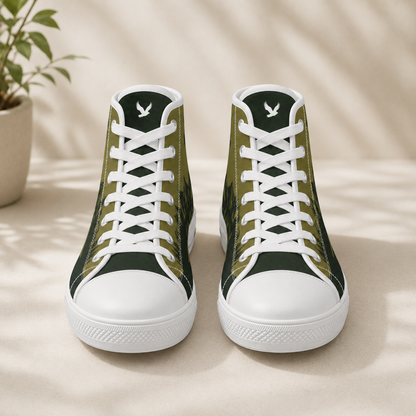 Faith Mountain Cross - Men's Canvas Shoes