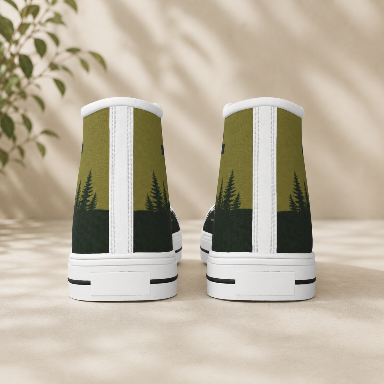 Faith Mountain Cross - Men's Canvas Shoes