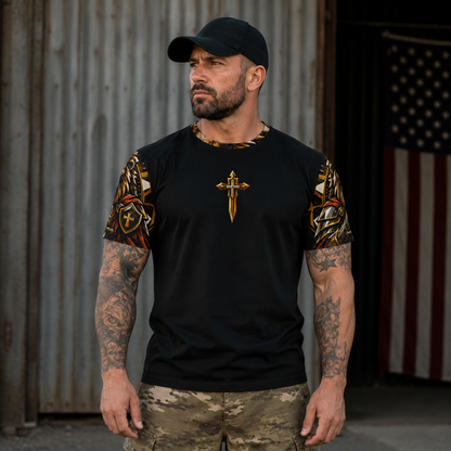 Warrior of God Armor of God Christian Lion T-Shirt
