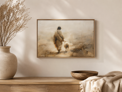 Jesus Leaves The 99 Sheep Wall Art