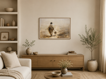Jesus Leaves The 99 Sheep Wall Art
