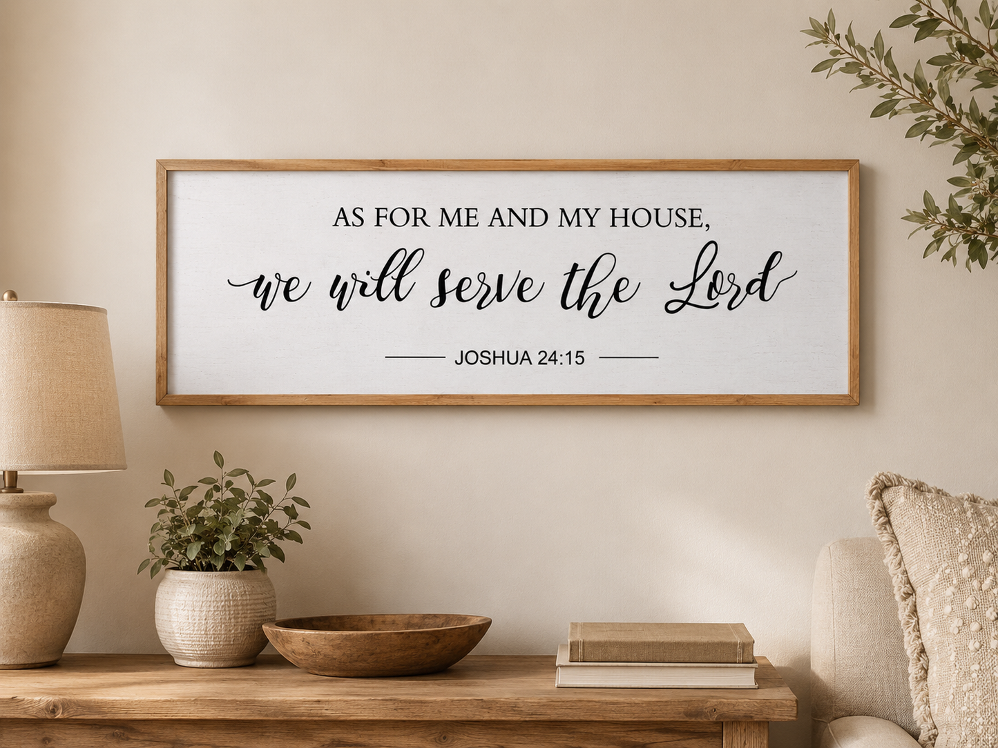 As for Me and My House We Will Serve the Lord Wall Decor