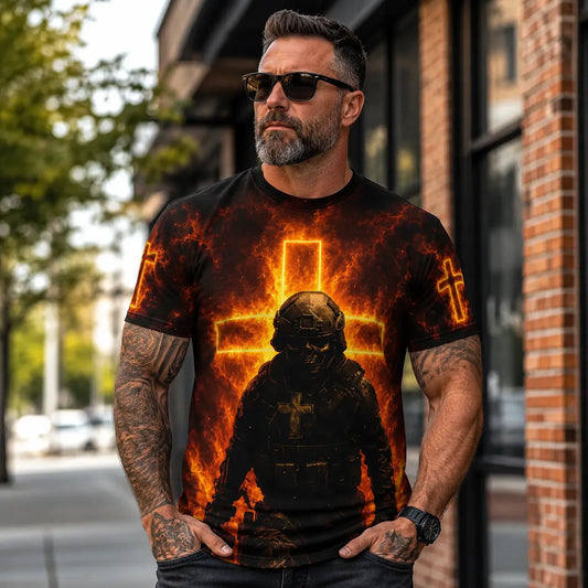 Not Everyone Can Walk Through Fire Christian Veteran T-Shirt