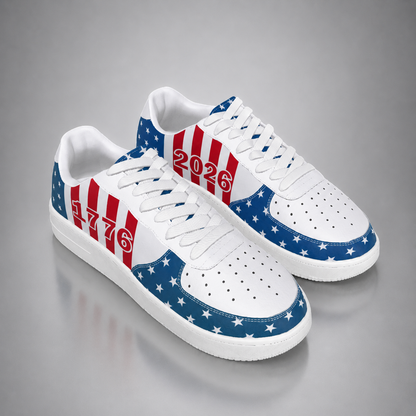 Christian Patriotic One Nation Under God 1776–2026 Men's Air Force Shoes