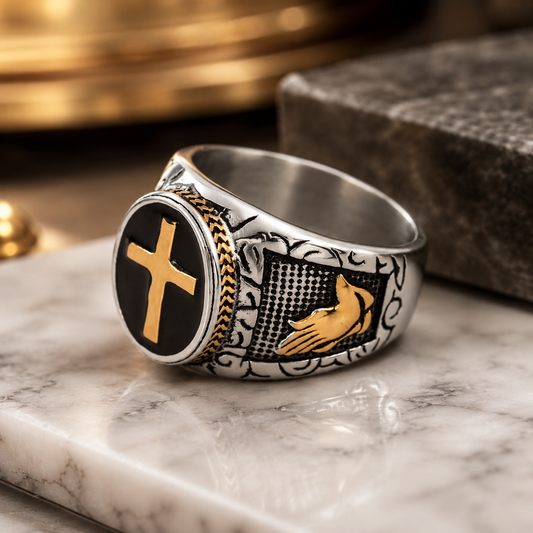 Christian Holy Cross Prayer Ring