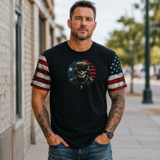 With the USA So Divided Veteran Patriotic T-Shirt