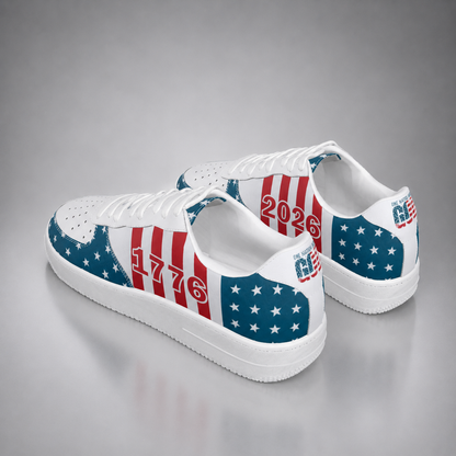 Christian Patriotic One Nation Under God 1776–2026 Men's Air Force Shoes