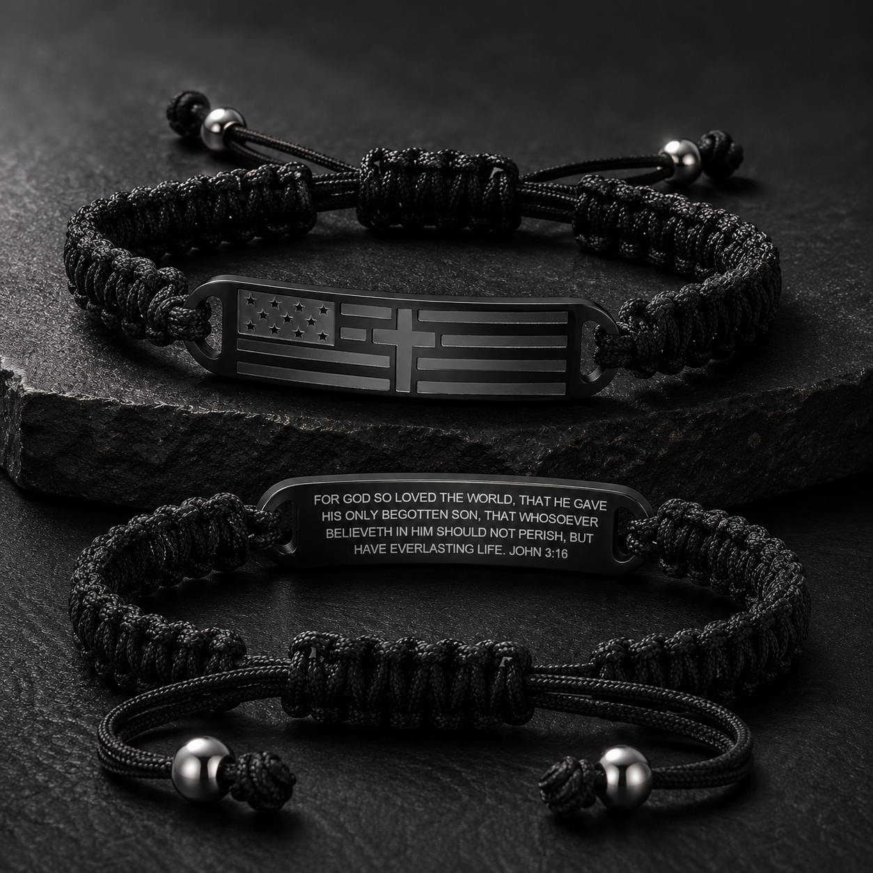 Cross Bracelet for Men | American Flag Christian Bracelet