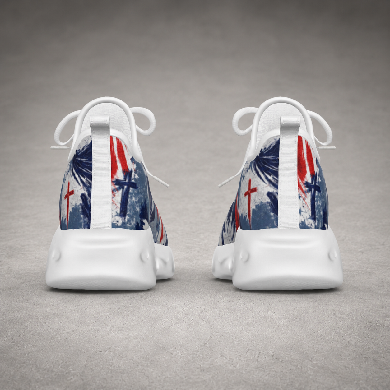 Jesus Saves Patriotic - Men's Light Sports Shoes