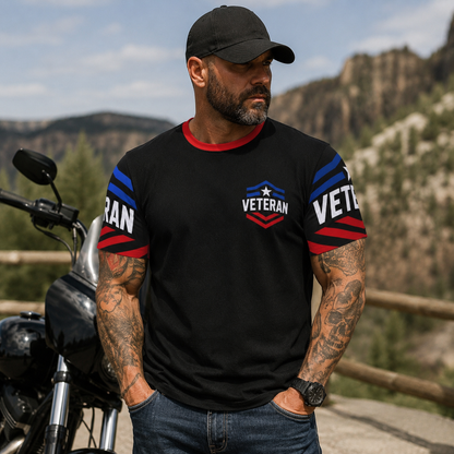 Veteran by Duty Christian by Choice Patriotic T-Shirt