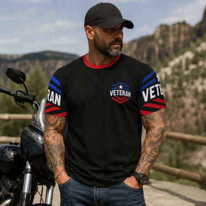 Veteran by Duty Christian by Choice Patriotic T-Shirt