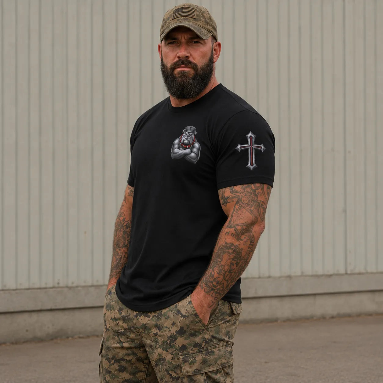 Once a Marine Forever a Warrior of Christ T-Shirt