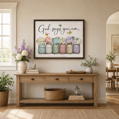 God Says You Are Wall Art
