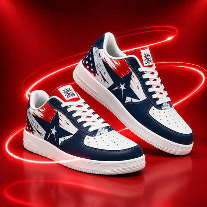 God Bless America Patriotic Men's Air Force Shoes