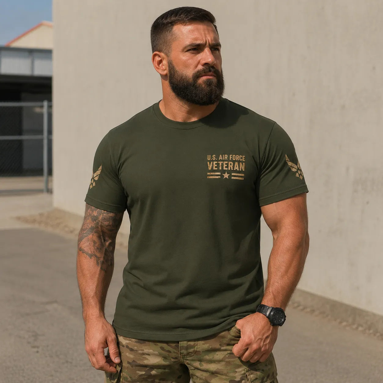 I Flew With the Air Force but Soar by the Grace of God Veteran T-Shirt
