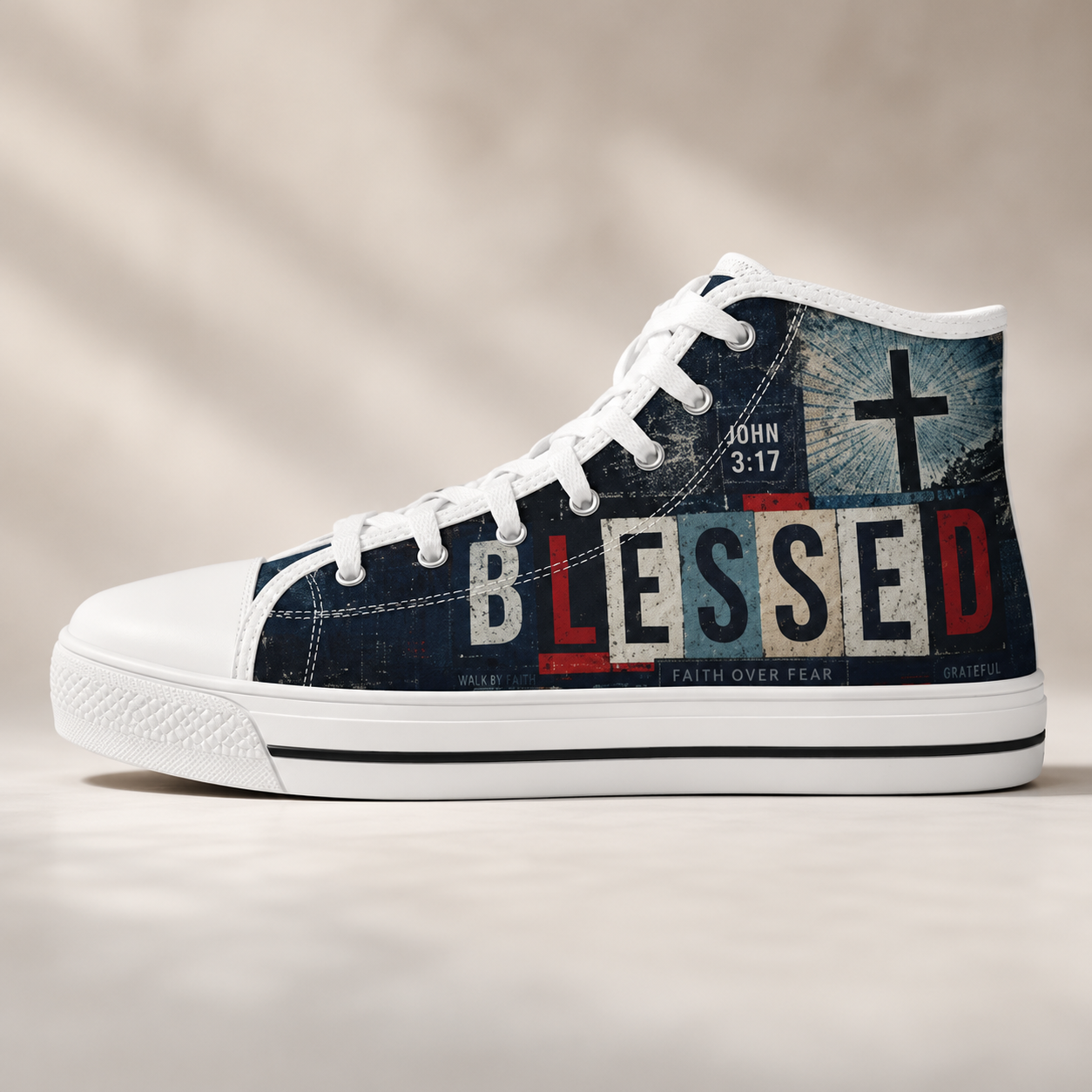 Christian Blessed Men's Canvas Shoes