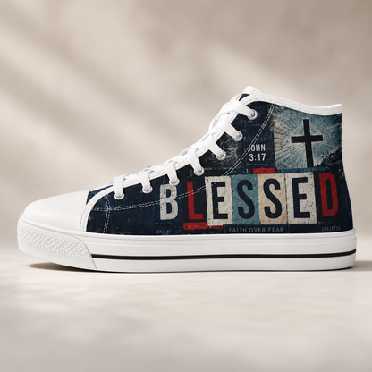 Christian Blessed Men's Canvas Shoes