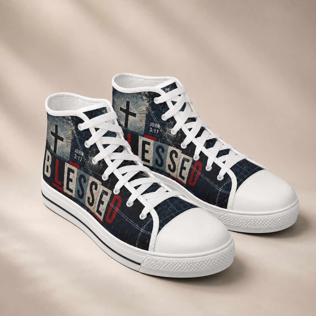 Christian Blessed Men's Canvas Shoes