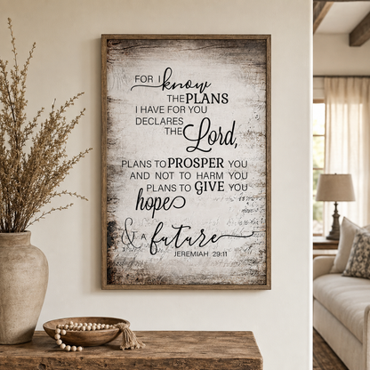 Jeremiah 29:11 Wall Art