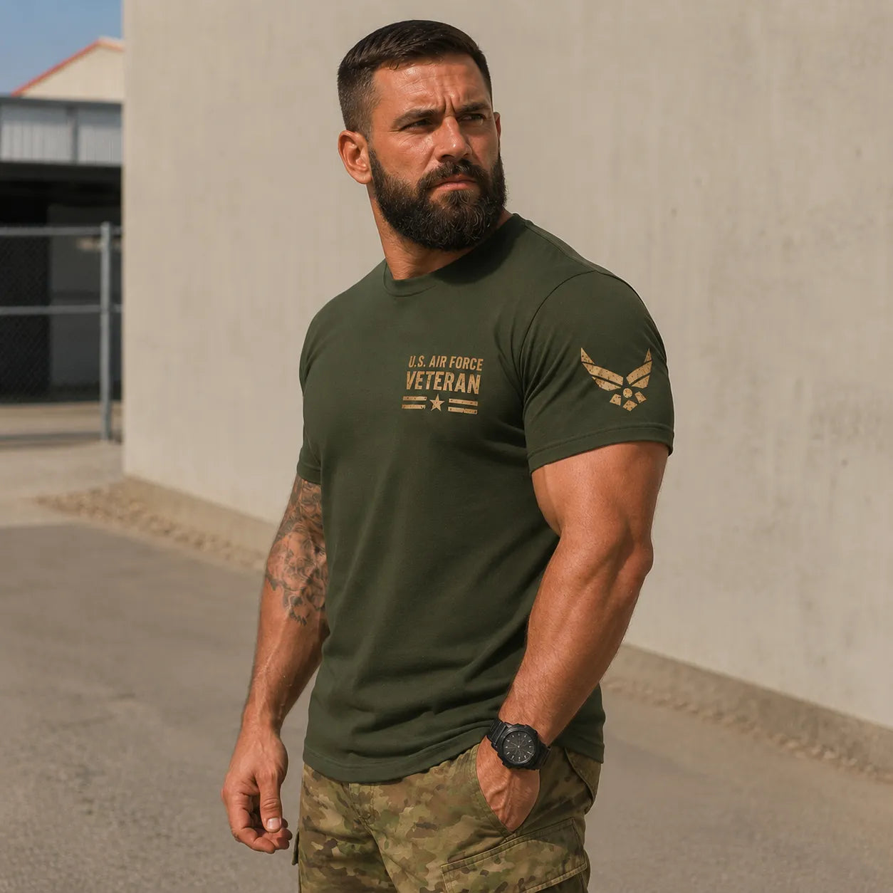 I Flew With the Air Force but Soar by the Grace of God Veteran T-Shirt