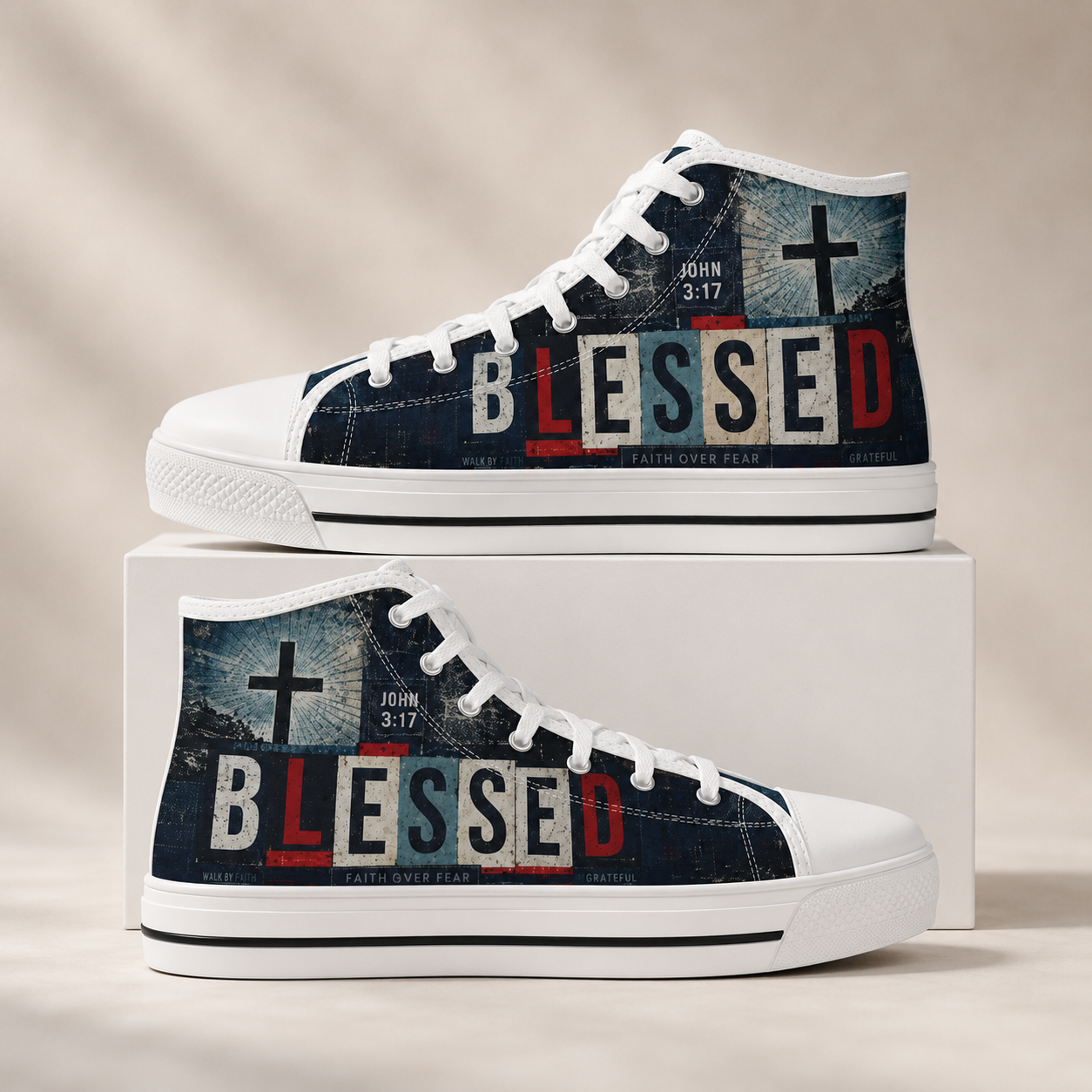 Christian Blessed Men's Canvas Shoes