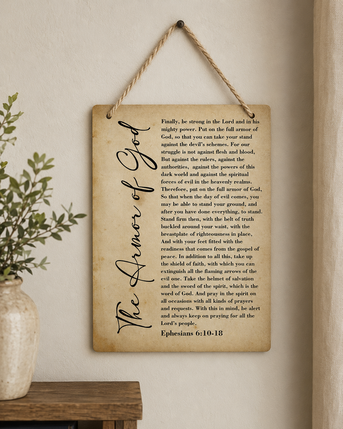 The Armor of God Wall Decor