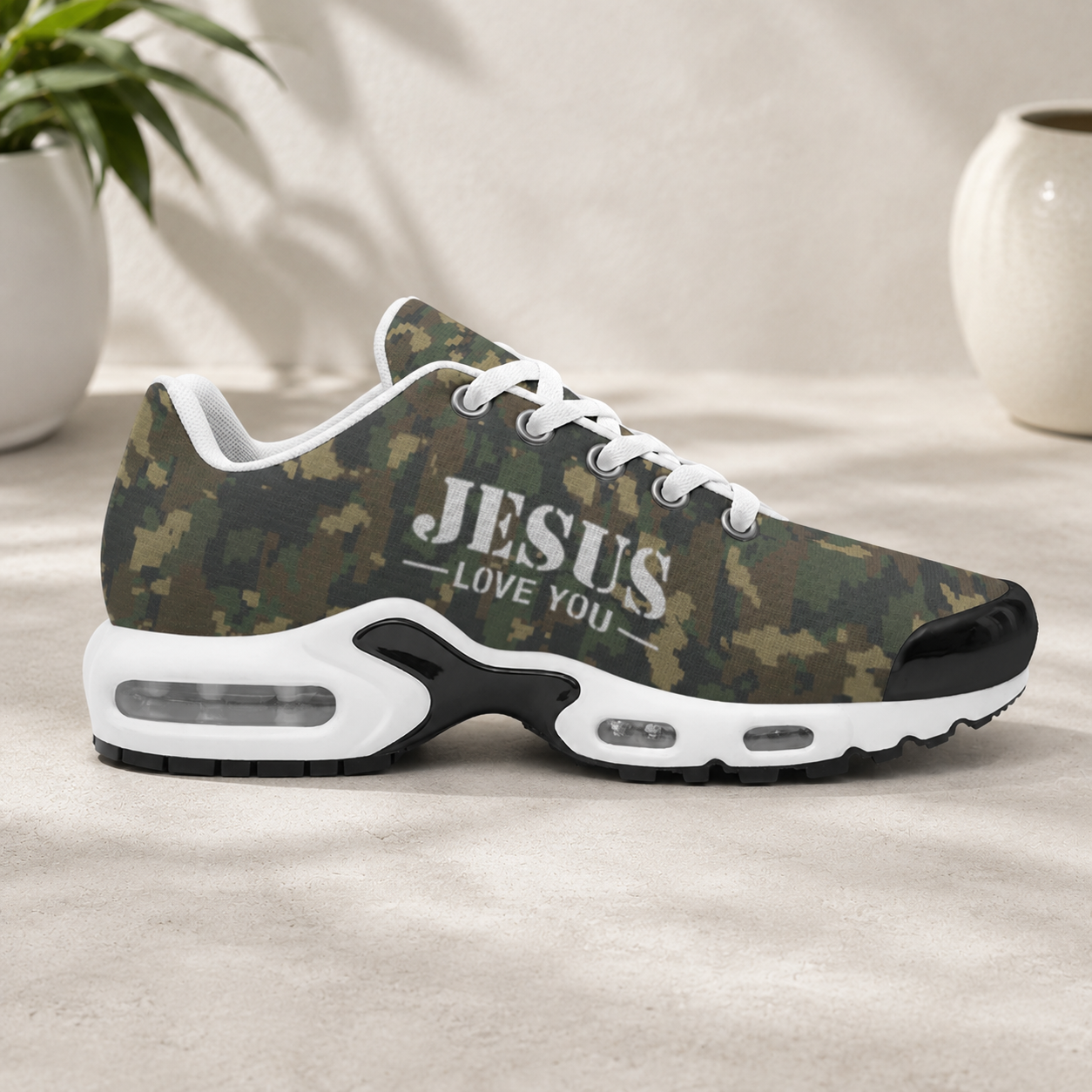 Jesus Love You Camo - Men's Air Cushion Sports Shoes