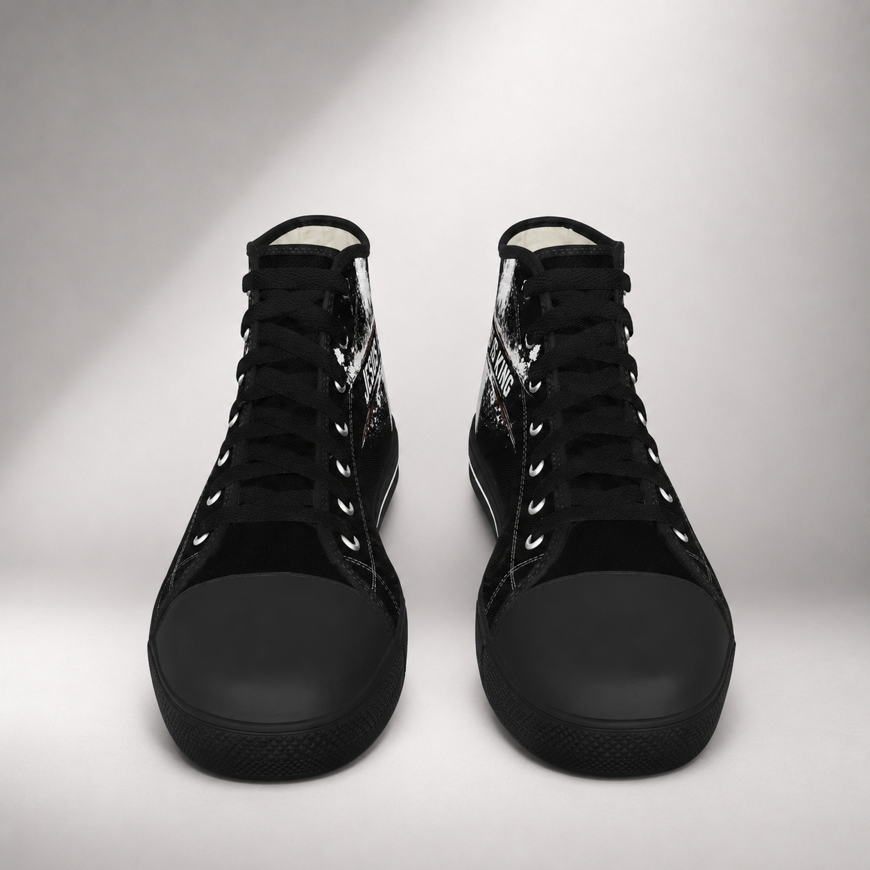 Jesus Is King Cross Men's Black Sole Canvas Shoes