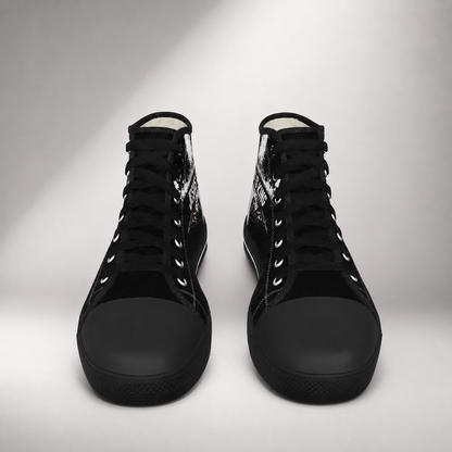 Jesus Is King Cross Men's Black Sole Canvas Shoes