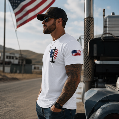 Proud To Be A Veteran Blessed To Be A Christian Shirt