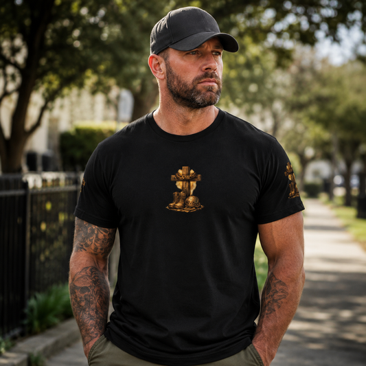 I Served My Country With Honor Guided by Faith Veteran T-Shirt