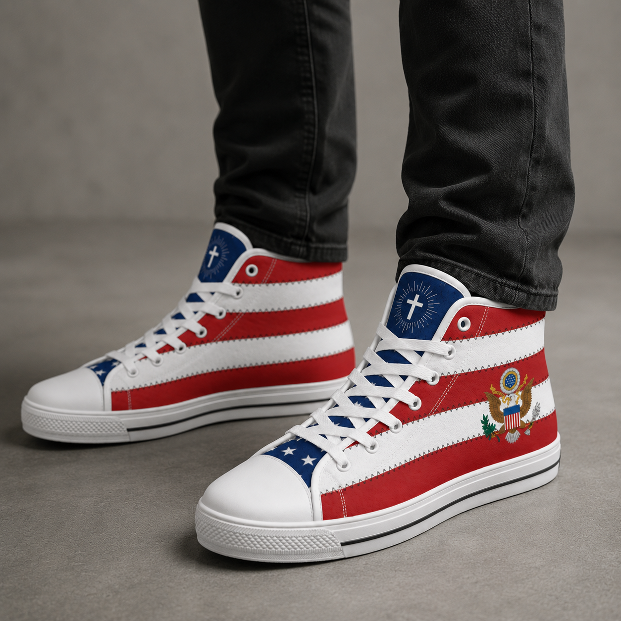 Faith & Liberty Eagle Shoes - Men's Canvas Shoes
