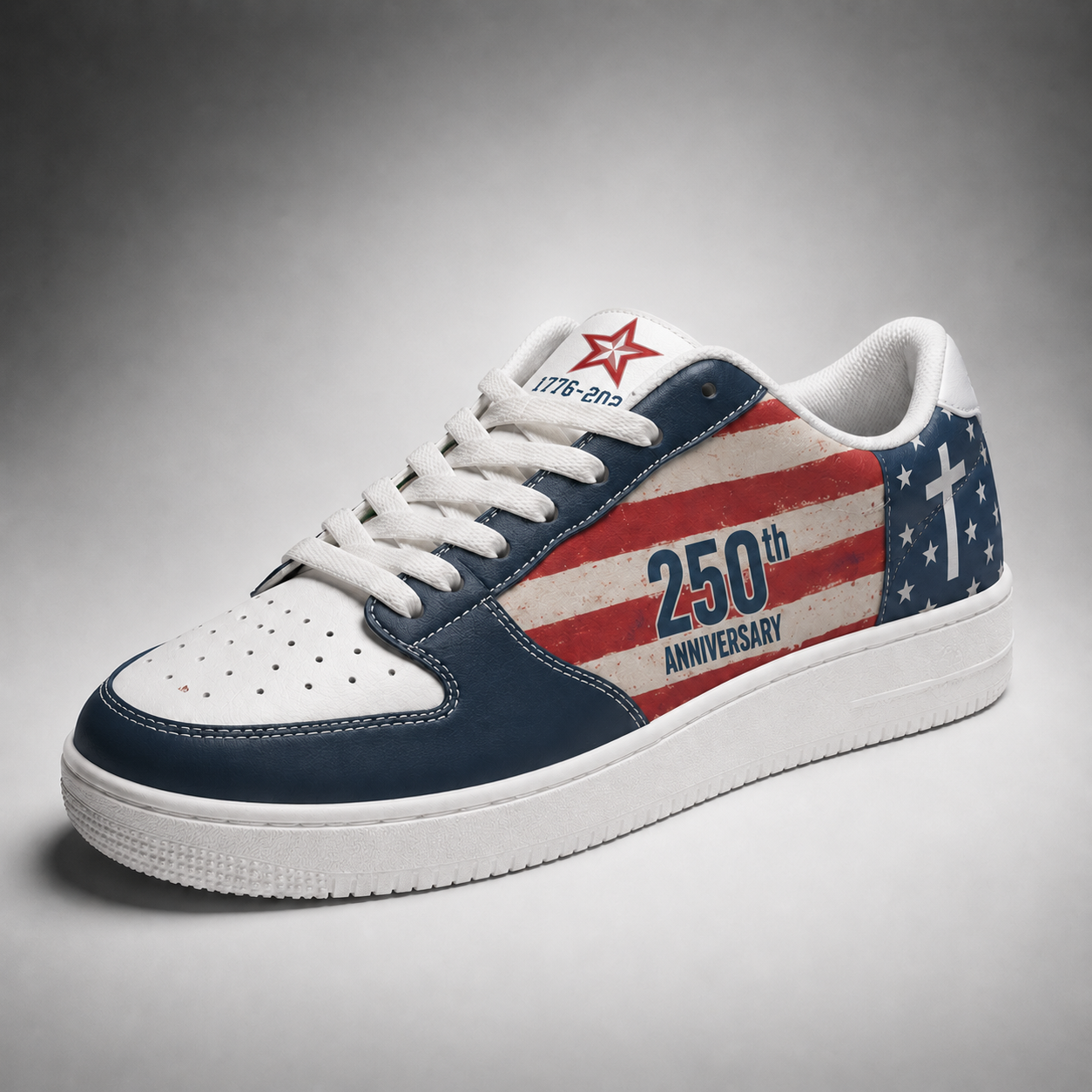 Christian Patriotic 250th Anniversary Men's Air Force Shoes
