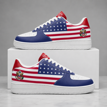 Christian Patriotic God Bless America Men's Air Force Shoes