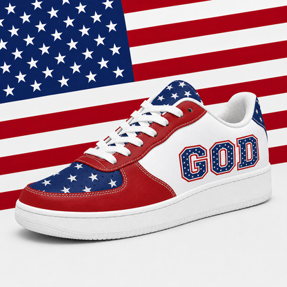 Christian Patriotic GOD Men's Air Force Shoes