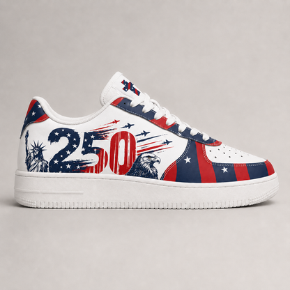 Christian Patriotic America 250 Liberty Eagle Men's Air Force Shoes