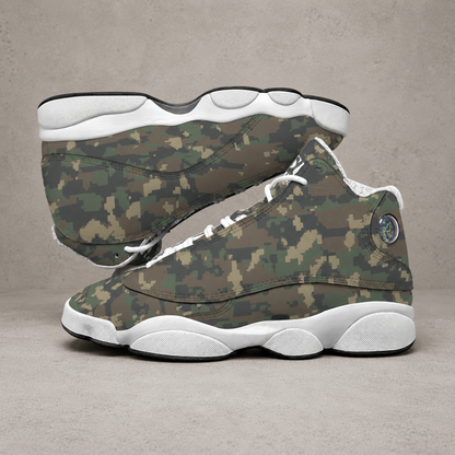 Jesus Love You Camo - Men's Curved Basketball Shoes With Thick Soles