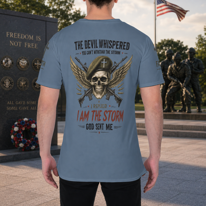 I Am the Storm Christian Veteran T-Shirt
