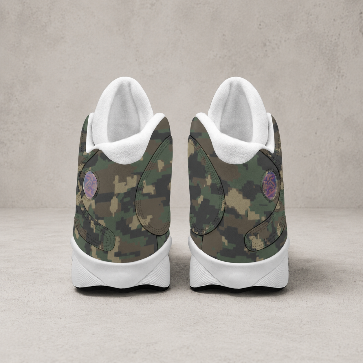 Jesus Love You Camo - Men's Curved Basketball Shoes With Thick Soles