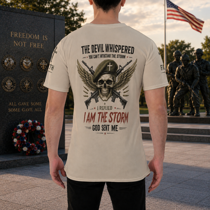 I Am the Storm Christian Veteran T-Shirt