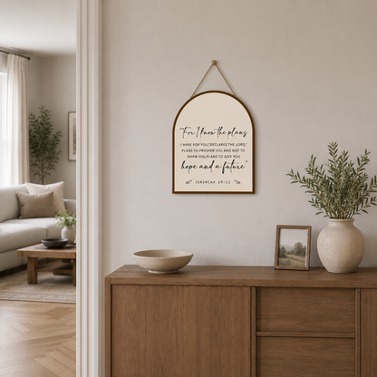 Jeremiah 29:11 Christian Wall Decor
