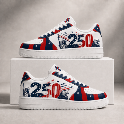 Christian Patriotic America 250 Liberty Eagle Men's Air Force Shoes