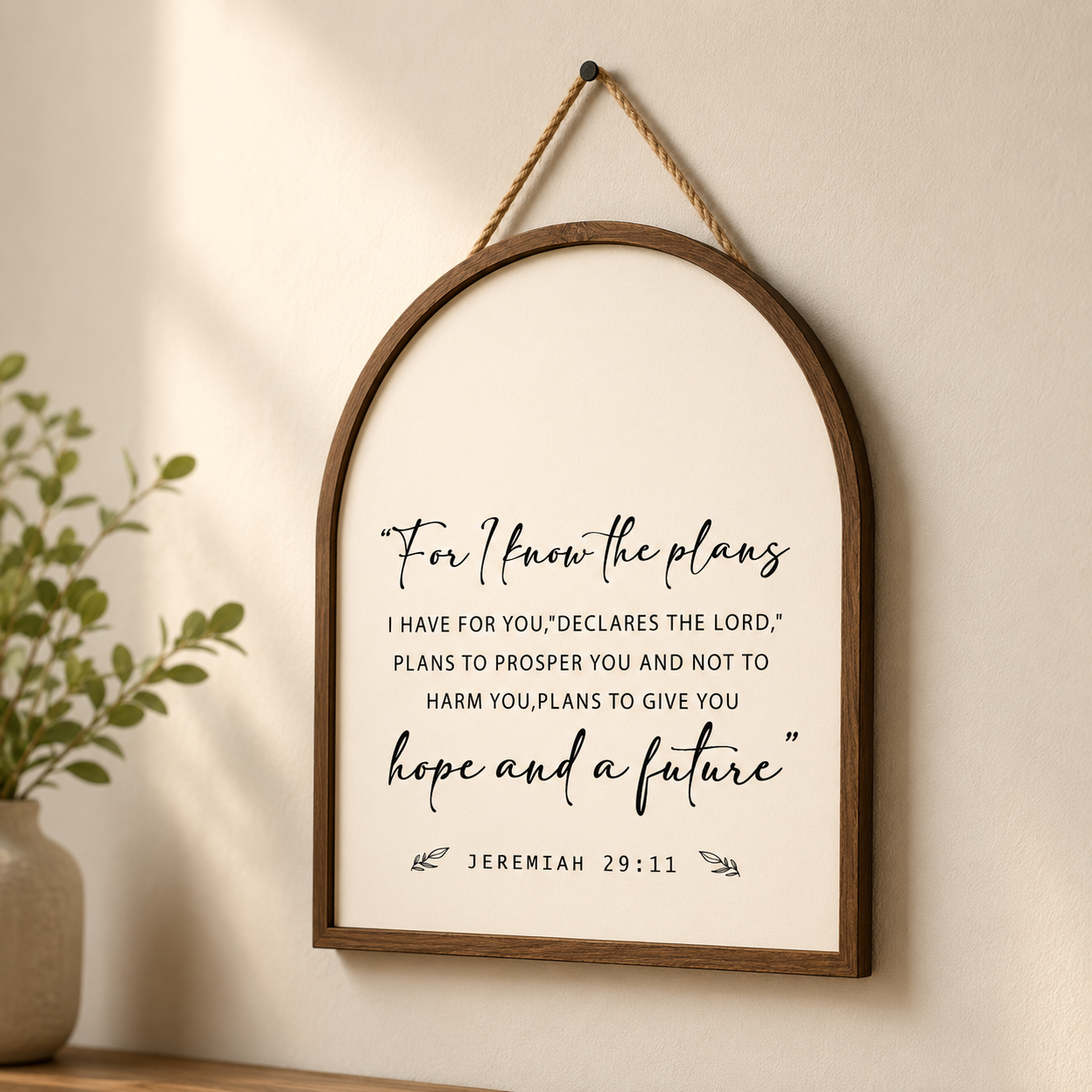 Jeremiah 29:11 Christian Wall Decor