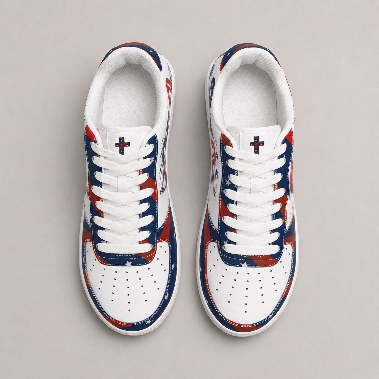Christian Patriotic America 250 Liberty Eagle Men's Air Force Shoes