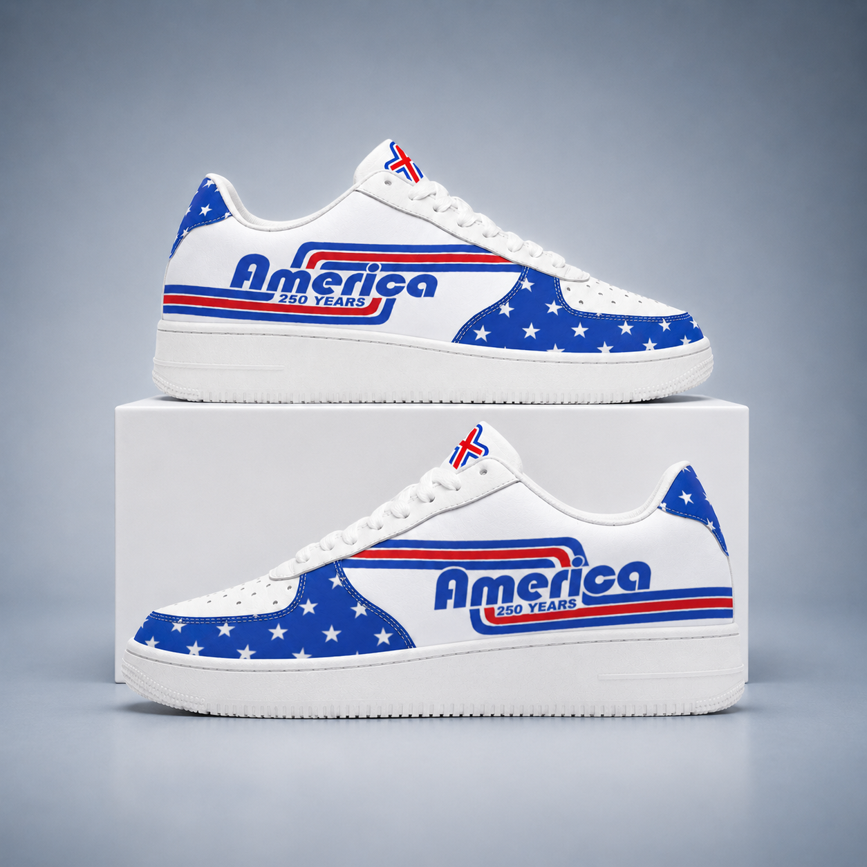 Christian Patriotic America 250 Years Men's Air Force Shoes